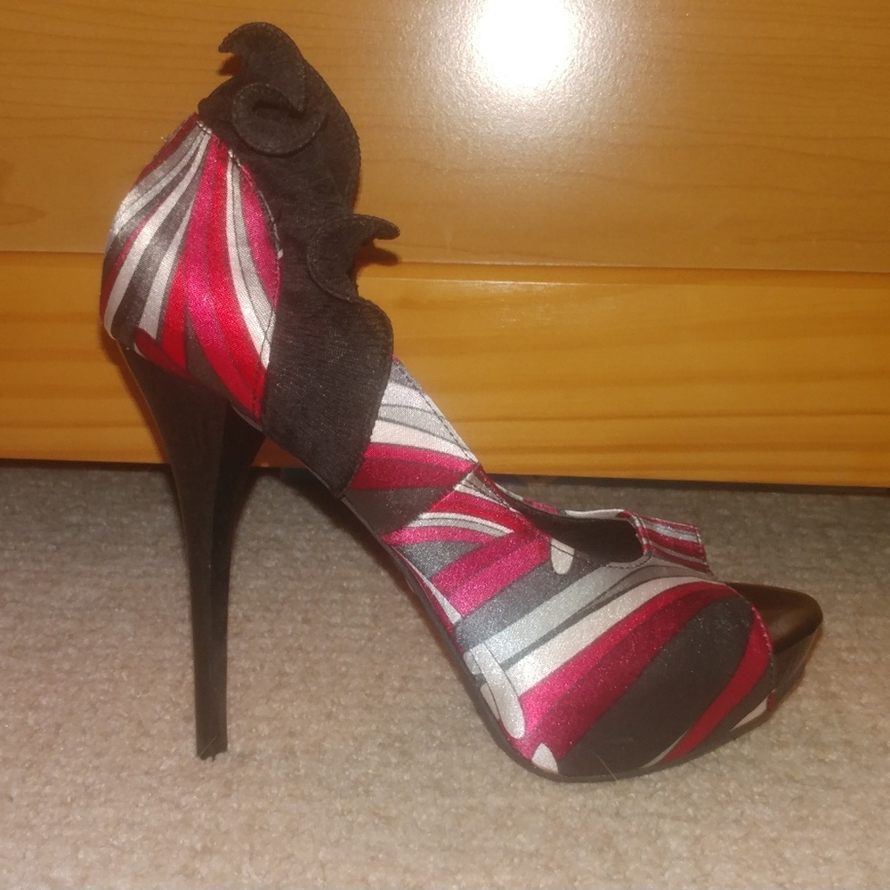 Anne Michelle Stiletto Heels, Platform, Size 6